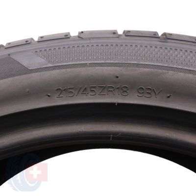 4. 2 x HANKOOK 215/45 ZR18 93Y XL Ventus S1 evo 3 K127 Lato 2020, 2021 6,2-6,8mm