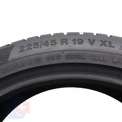 5. Opony 225/45 R19 2x CONTINENTAL 96V XL WinterContact TS850P Zimowe 2020, 2021 7-7,5mm