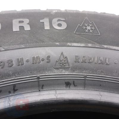 3. 4 x CONTINENTAL 225/60 R16 98H ContiWinterContact TS830P A0 Zima 2021 Jak Nowe