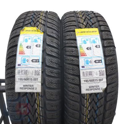 3. 4 x DUNLOP 195/60 R15 88T Winter Response-2 Zima 2015 Nieużywane