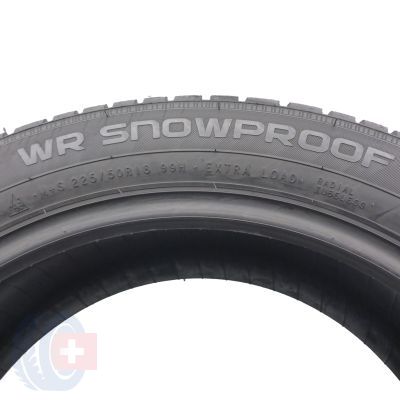 5. Opony 225/50 R18 4x NOKIAN 99H XL WR Snowproof Zimowe 2022 6,8-7mm