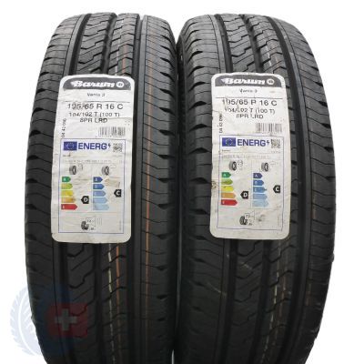 Opony 195/65 R16C 2x BARUM 104/102T Vanis 3 Letnie 2023 Jak Nowe Nieużywane