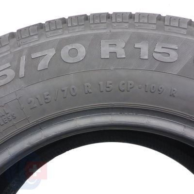 4. Opony 215/70 R15C 2x CONTINENTAL 109R VancoCamper Letnie 2020, 2022 7-7,8mm