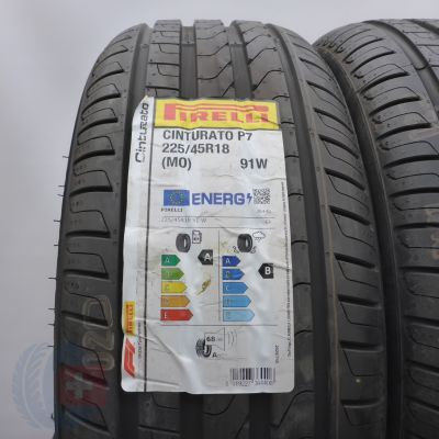 3. Opony 225/45 R18 2x PIRELLI 91W Cinturato P7 Letnie 2023