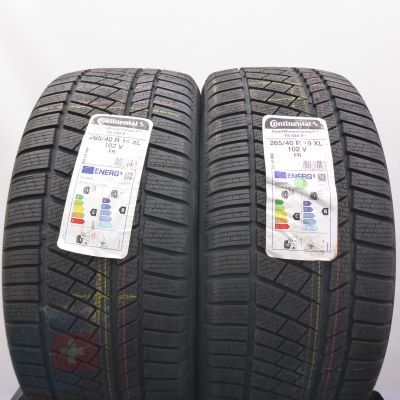 Opony 265/40 R19 2x CONTINENTAL 102V ContiWinterContact TS830P BMW Zimowe 2023 Nieużywane