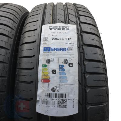 3. Opony 225/65 R17 2x NOKIAN 102H Wetproof SUV Letnie 2022 Jak Nowe