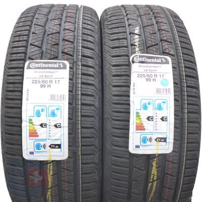 2 x CONTINENTAL 225/60 R17 99H CrossContact LX Sport Lato M+S 2020 Jak Nowe Nieużywane