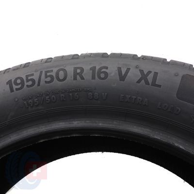 6. 4 x CONTINENTAL 195/50 R16 88V XL EcoContact 6 Lato 2020 Jak Nowe Nieużywane 