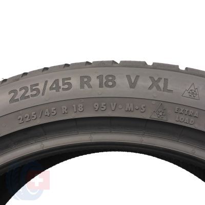 6. 4 x CONTINENTAL 225/45 R18 95V XL WinterContact TS870P Zima 2021 7,2mm