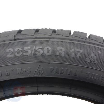 5. Opony 205/50 R17 4x CONTINENTAL 89H ContiWinterContact TS830P BMW RUNFLAT Zimowe 2017 Jak Nowe Nieużywane 