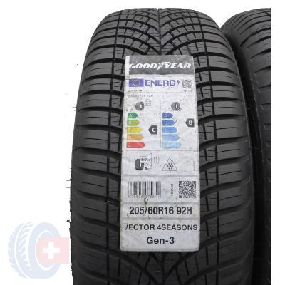 2. Opony 205/60 R16 2x GOODYEAR 92H Vector 4Seasons Gen-3 Wielosezonowe 2022 Jak Nowe 