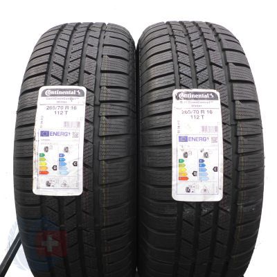 3. Opony 265/70 R16 4x CONTINENTAL 112T CrossContact Winter 2021 Zimowe Jak Nowe Nieużywane
