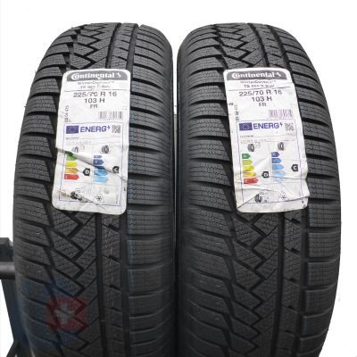 3. Opony 225/70 R16 4x CONTINENTAL 103H WinterContact TS 850 P SUV Zimowe 2022 Jak Nowe