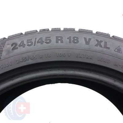 6. Opony 245/45 R18 2x CONTINENTAL 100V XL WinterContact TS 850 P MOE BMW Zimowe 2022 7mm