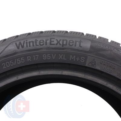 6. 4 x UNIROYAL 205/55 R17 95V XL WinterExpert Zima 7,2-8mm 2022 Jak Nowe