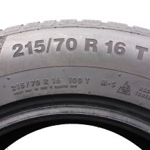 4. 2 x CONTINENTAL 215/70 R16 100T WinterContact TS850P Zima 2017 5,8-6,3mm