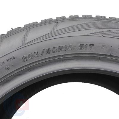 3. Opona 205/55 R16 1x FALKEN 91T EuroWinter HS01 Zimowa 2022 Jak Nowa 9mm