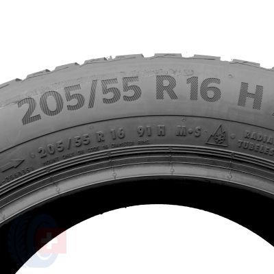 5. Opony 205/55 R16 2x CONTINENTAL 91H WinterContact TS870 Zimowe 2022 6,3-6,8mm