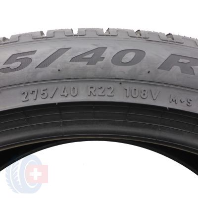 6. 2 x PIRELLI 275/40 R22 108V XL Scorpion Winter Run Flat Zima 2021 Jak Nowe 7,2-7,5mm