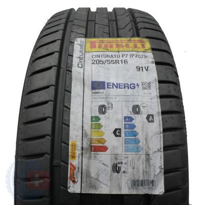 Opona 205/55 R16 1x PIRELLI 91V Cinturato P7 Letnia 2022 Jak Nowa Nieużywana