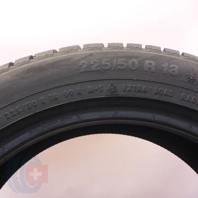 6. Opony 225/50 R18 4x CONTINENTAL 99H XL ContiWinterContact TS 830 P A0 Zimowe 2022 7,8mm