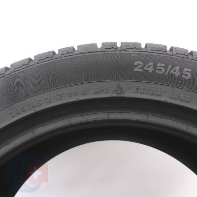 5. Opona 245/45 R17 1x CONTINENTAL 99H XL ContiWinterContact TS 830 P M0 Zimowa 2023 7,5mm Jak Nowa