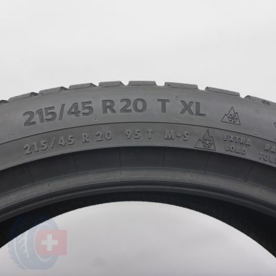 5. Opony 215/45 R20 2x CONTINENTAL 95T XL WinterContact TS 870 P Zimowe 2024  8,5mm