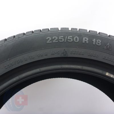 6. Opony 225/50 R18 4x CONTINENTAL 99H XL ContiWinterContact TS 830 P A0 Zimowe 2022 6,8-7,4mm
