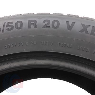 6. 4 x CONTINENTAL 275/50 R20 113V XL WinterContact TS850P M0 SUV Zima 2018/19 7,4-7,7mm