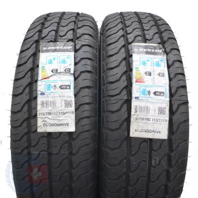 3. Opony 215/75 R16C 4x DUNLOP 113/111R Econodrive Letnie 2018/19 Jak Nowe