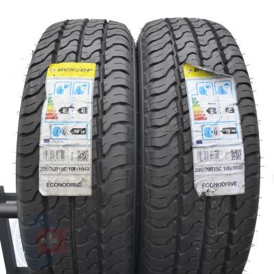 5. Opony 205/70 R15C 4x DUNLOP 106/104R Econodrive Letnie 2016 Nieużywane