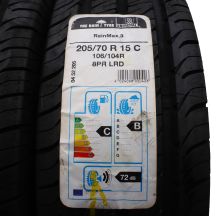 2. 2 x UNIROYAL 205/70 R15C 106/104R RainMax 3 Lato 2018 Jak Nowe