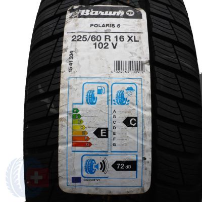 3. 4 x BARUM 225/60 R16 102V XL Polaris 5 Zima 2018 Jak Nowe Nieużywane