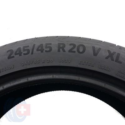 3. 1 x CONTINENTAL 245/45 R20 103V XL PremiumContact 6 Lato 2023 Jak Nowa 7mm