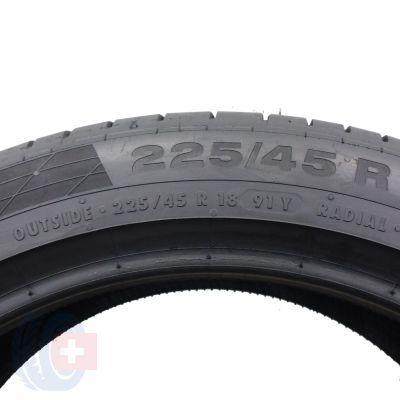 2. 1 x CONTINENTAL 225/45 R18 91Y ContiSportContact 5 SSR RunFlat Lato 2017 6,2mm