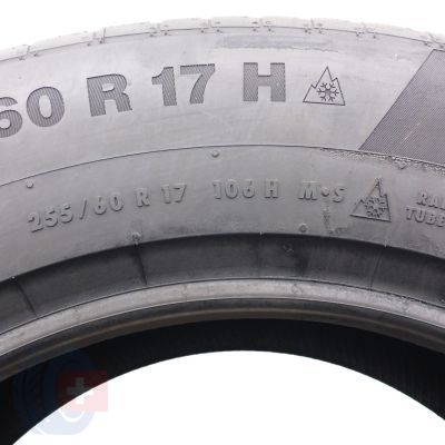 6. 4 x CONTINENTAL 255/60 R17 106H WinterContact TS850P SUV Zima 2018 Jak Nowe