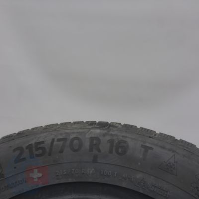 6. Opony 215/70 R16 4x CONTINENTAL 100T  WinterContact TS 870 P Zimowe 2022