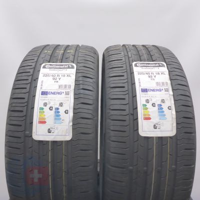 Opony 225/40 R18 2x CONTINENTAL 92Y XL EcoContact 6 BMW Letnie 2022