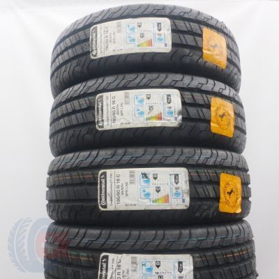 Opony 195/60 R16C 4x CONTINENTAL 99/97H ContiVanContact 100 Letnie 2019 Jak Nowe 