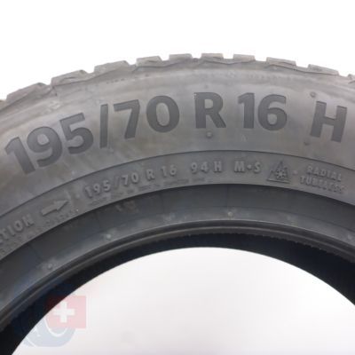 7. Opony 195/70 R16 4x CONTINENTAL 94H WinterContact TS 870 Zimowe 2022