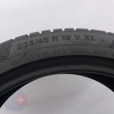 6. Opony 235/40 R19 4x CONTINENTAL 96V XL WinterContact TS 850 P Zimowe 2016 7,2-7,5mm