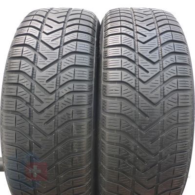 3. 4 x PIRELLI 195/55 R16 87H RUNFLAT SnowControl Serie 3 Winter 210 Zima 2014 5,5-7mm