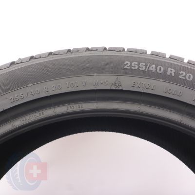 8. Opony 255/40 R20 4x CONTINENTAL 101V XL ContiWinterContact TS830 P N0 Zimowe 2023 6,2-7mm