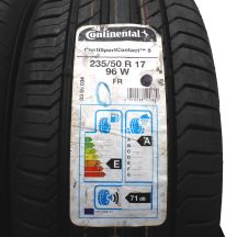 2. 4 x CONTINENTAL 235/50 R17 96W XL ContiSportContact 5 Lato 2019 Jak Nowe Nieużywane 