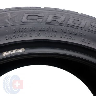8. 4 x CONTINENTAL 295/40 R20 110Y XL R01 6mm CrossContact UHP Lato
