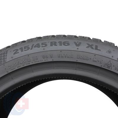 6. Opony 215/45 R16 2x CONTINENTAL 90V XL WinterContact TS 860 Zimowe 2020 Nieużywane 