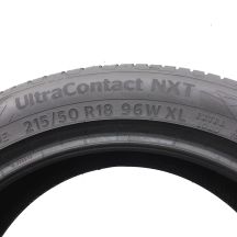 5. Opony 215/50 R18 4x CONTINENTAL 96W XL UltraContact NXT Letnie 2023 Jak Nowe 7-7,2mm