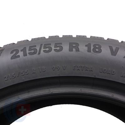 4. 1 x CONTINENTAL 215/55 R18 99V XL WinterContact TS850P Zima 2021 7,2mm