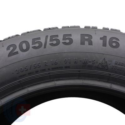 3. 1 x CONTINENTAL 205/55 R16 91H ContiWinterContact TS850 Zima 2018 Jak Nowa