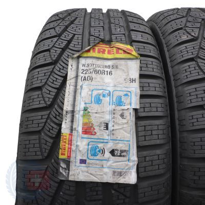 2. Opony 225/60 R16 4x PIRELLI 98H  Sottozero Winter 210 SerieII A0 Zimowe 2019 Jak Nowe 